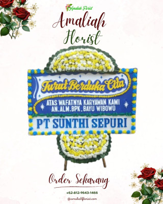 Papan Bunga Duka di Bereng Bengkel